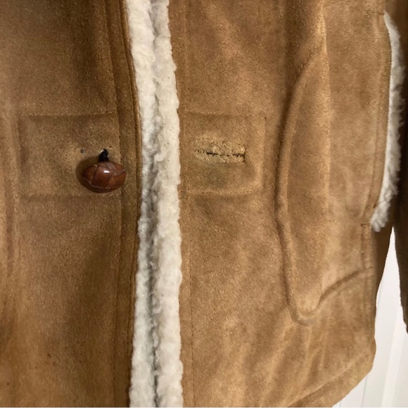 Vintage Sheepskin Leather Rancher Style Coat from Grande Bay Size L - Picture 7 of 16